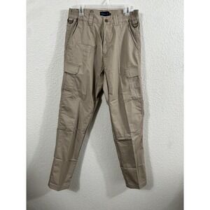 Galls Tac Force Tactical Pants Mens 30x34‎ Khaki Ripstop Cargo Uniform TR2597